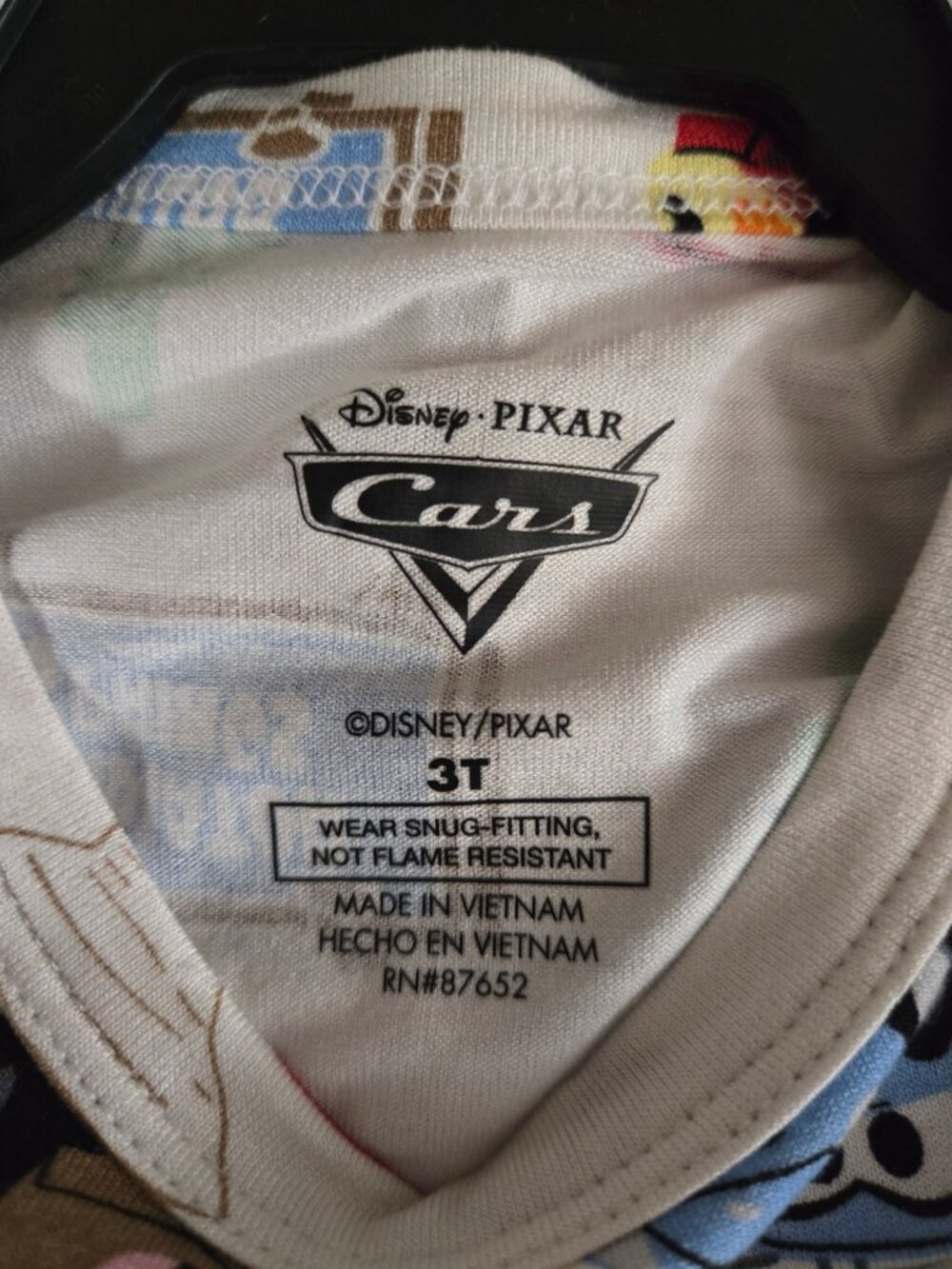 Disney Cars Toddler Boys 2-Piece Pajama Set Size 3T NWT - McQueen, Mater - Picture 4 of 5